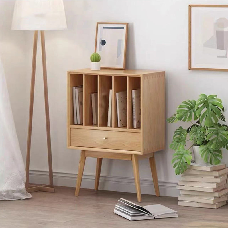 Contemporary Style Bookshelf Closed Back Bookcase for Office and Study Room 21.3"L x 11.8"W x 31.5"H Wood Clearhalo 'Bookcases' 'furn' 'furn_bookcases' 'Furniture' 'furniture_bookcases' 'Office Furniture' 5087076