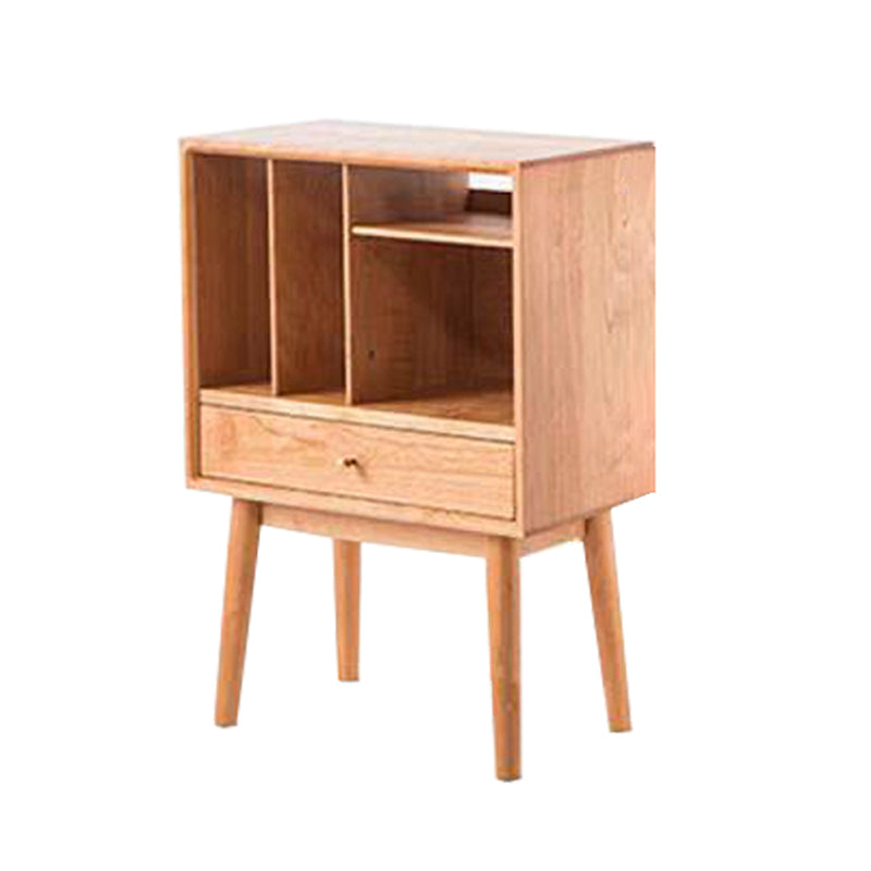 Contemporary Style Bookshelf Closed Back Bookcase for Office and Study Room 21.3"L x 11.8"W x 31.5"H Natural Clearhalo 'Bookcases' 'furn' 'furn_bookcases' 'Furniture' 'furniture_bookcases' 'Office Furniture' 5087078