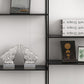 White and Black Etagere Bookshelf Modern Iron Open Bookshelf Clearhalo 'Bookcases' 'furn' 'furn_bookcases' 'Furniture' 'furniture_bookcases' 'Office Furniture' 5087105