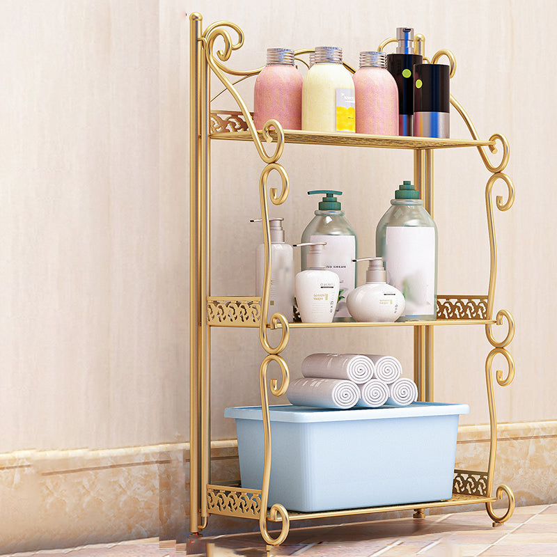 Glam Style Bookcase Shelf Open Back Bookcase for Study Room and Office 13.4"L x 8.3"W x 25.6"H Gold Clearhalo 'Bookcases' 'furn' 'furn_bookcases' 'Furniture' 'furniture_bookcases' 'Office Furniture' 5087119