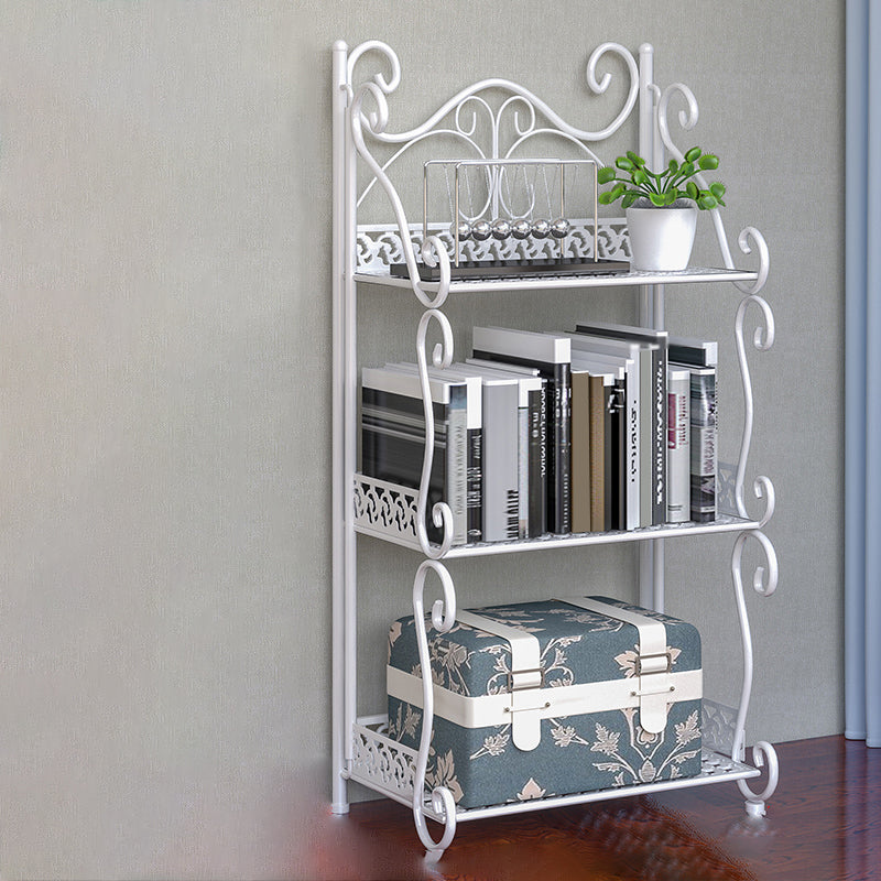 Glam Style Bookcase Shelf Open Back Bookcase for Study Room and Office 13.4"L x 8.3"W x 25.6"H White Clearhalo 'Bookcases' 'furn' 'furn_bookcases' 'Furniture' 'furniture_bookcases' 'Office Furniture' 5087124