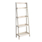 Contemporary Style Ladder Bookcase Wooden Vertical Open Back Book Shelf 17.3"L x 14.2"W x 55.1"H White Clearhalo 'Bookcases' 'furn' 'furn_bookcases' 'Furniture' 'furniture_bookcases' 'Office Furniture' 5087152
