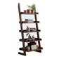 Contemporary Style Ladder Bookcase Wooden Vertical Open Back Book Shelf 23.6"L x 11.8"W x 55.1"H Brown Clearhalo 'Bookcases' 'furn' 'furn_bookcases' 'Furniture' 'furniture_bookcases' 'Office Furniture' 5087157