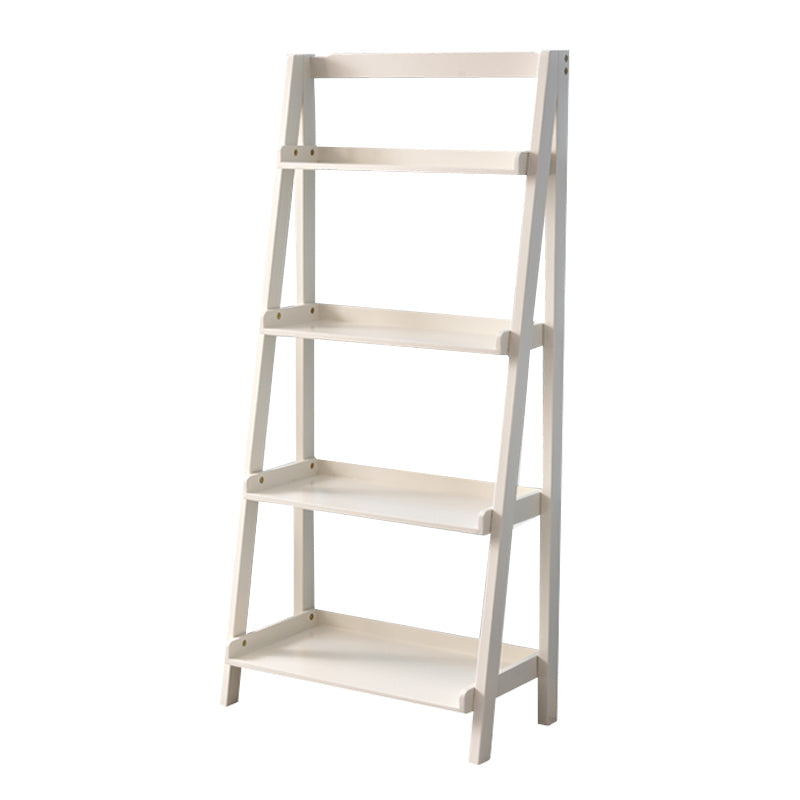 Contemporary Style Ladder Bookcase Wooden Vertical Open Back Book Shelf Clearhalo 'Bookcases' 'furn' 'furn_bookcases' 'Furniture' 'furniture_bookcases' 'Office Furniture' 5087158