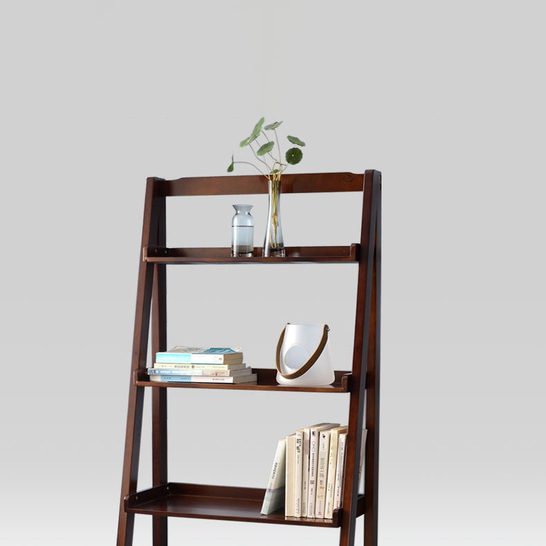 Contemporary Style Ladder Bookcase Wooden Vertical Open Back Book Shelf Clearhalo 'Bookcases' 'furn' 'furn_bookcases' 'Furniture' 'furniture_bookcases' 'Office Furniture' 5087163