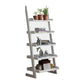 Contemporary Style Ladder Bookcase Wooden Vertical Open Back Book Shelf 23.6"L x 11.8"W x 55.1"H White Clearhalo 'Bookcases' 'furn' 'furn_bookcases' 'Furniture' 'furniture_bookcases' 'Office Furniture' 5087167