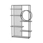 Glam Style Open Bookshelf Metal 6-shelf Bookcase for Home Office Black Clearhalo 'Bookcases' 'furn' 'furn_bookcases' 'Furniture' 'furniture_bookcases' 'Office Furniture' 5087172