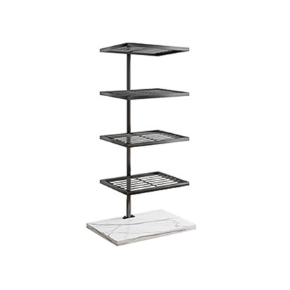 Contemporary Style Bookshelf Invisible Open Back Bookcase for Home and Office 15.7"L x 11"W x 31.1"H Black Clearhalo 'Bookcases' 'furn' 'furn_bookcases' 'Furniture' 'furniture_bookcases' 'Office Furniture' 5087195