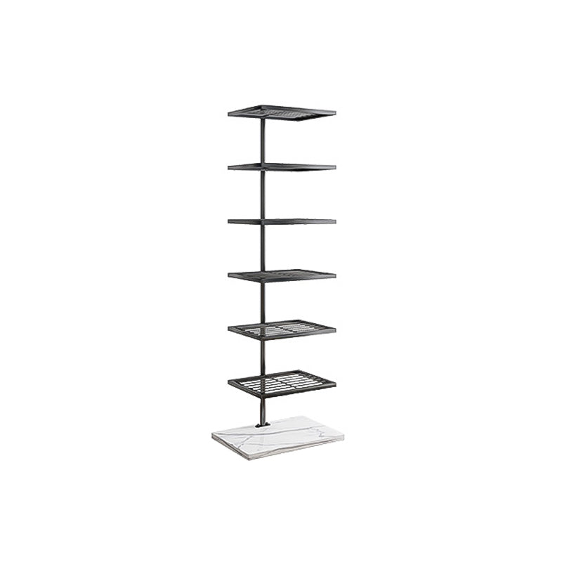 Contemporary Style Bookshelf Invisible Open Back Bookcase for Home and Office 15.7"L x 11"W x 44.5"H Black Clearhalo 'Bookcases' 'furn' 'furn_bookcases' 'Furniture' 'furniture_bookcases' 'Office Furniture' 5087196