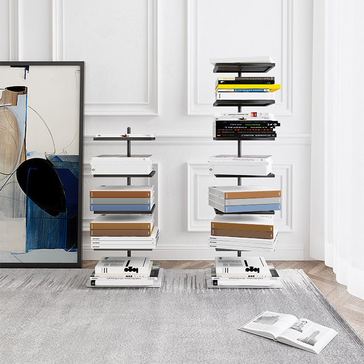 Contemporary Style Bookshelf Invisible Open Back Bookcase for Home and Office Clearhalo 'Bookcases' 'furn' 'furn_bookcases' 'Furniture' 'furniture_bookcases' 'Office Furniture' 5087198