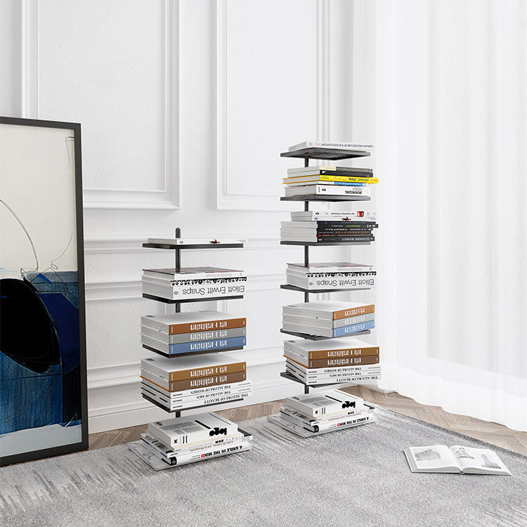 Contemporary Style Bookshelf Invisible Open Back Bookcase for Home and Office Clearhalo 'Bookcases' 'furn' 'furn_bookcases' 'Furniture' 'furniture_bookcases' 'Office Furniture' 5087203
