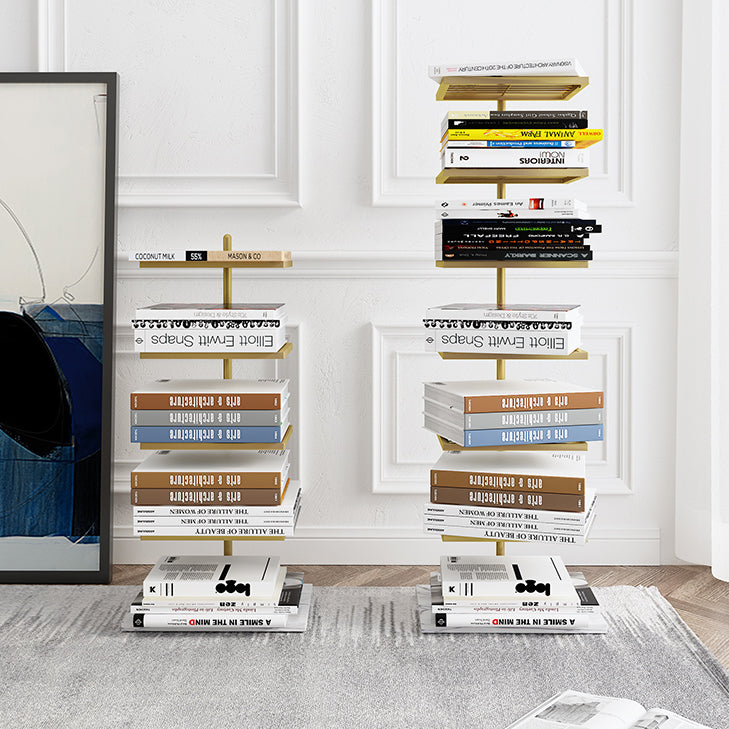 Contemporary Style Bookshelf Invisible Open Back Bookcase for Home and Office Clearhalo 'Bookcases' 'furn' 'furn_bookcases' 'Furniture' 'furniture_bookcases' 'Office Furniture' 5087205