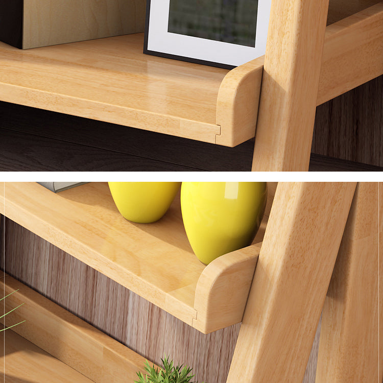 Contemporary Style Ladder Bookcase Wooden Vertical Book Shelf Clearhalo 'Bookcases' 'furn' 'furn_bookcases' 'Furniture' 'furniture_bookcases' 'Office Furniture' 5087222