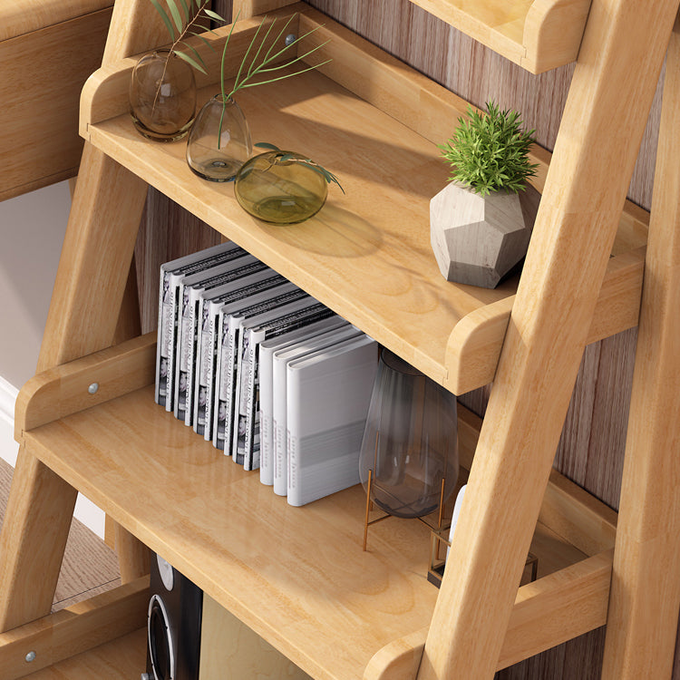 Contemporary Style Ladder Bookcase Wooden Vertical Book Shelf Clearhalo 'Bookcases' 'furn' 'furn_bookcases' 'Furniture' 'furniture_bookcases' 'Office Furniture' 5087224