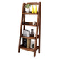Contemporary Style Ladder Bookcase Wooden Vertical Book Shelf 17.3"L x 14.2"W x 55.1"H Brown Clearhalo 'Bookcases' 'furn' 'furn_bookcases' 'Furniture' 'furniture_bookcases' 'Office Furniture' 5087226