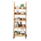 Contemporary Style Ladder Bookcase Wooden Vertical Book Shelf 17.3"L x 11.8"W x 55.1"H Natural Clearhalo 'Bookcases' 'furn' 'furn_bookcases' 'Furniture' 'furniture_bookcases' 'Office Furniture' 5087234
