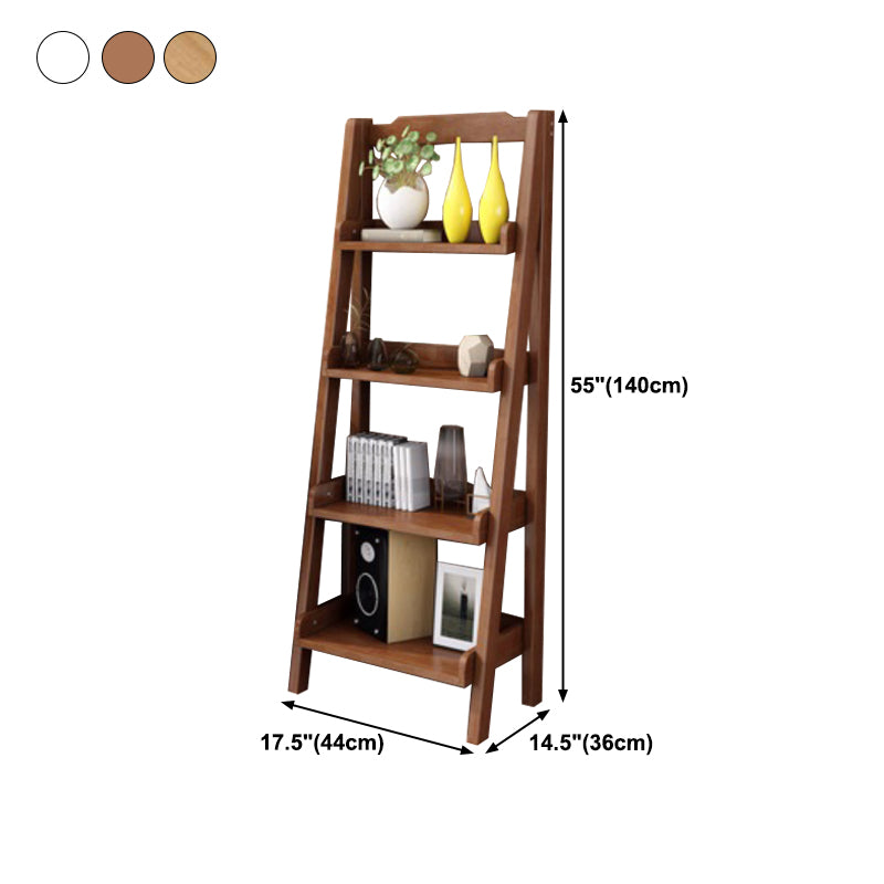 Contemporary Style Ladder Bookcase Wooden Vertical Book Shelf Clearhalo 'Bookcases' 'furn' 'furn_bookcases' 'Furniture' 'furniture_bookcases' 'Office Furniture' 5087241