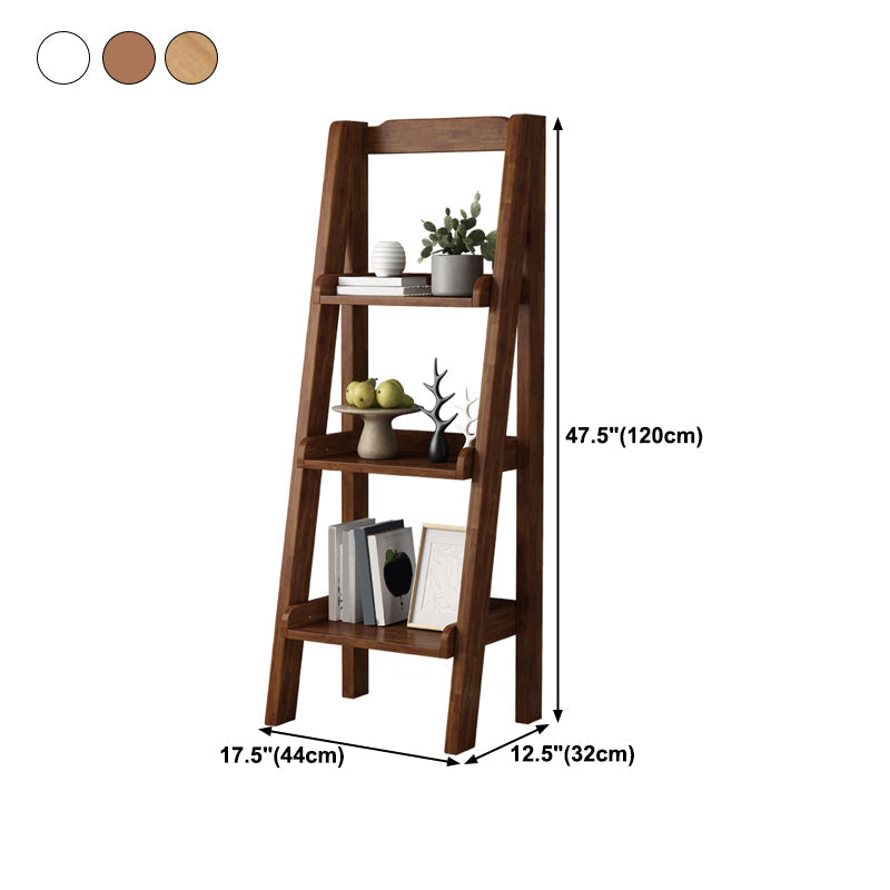 Contemporary Style Ladder Bookcase Wooden Vertical Book Shelf Clearhalo 'Bookcases' 'furn' 'furn_bookcases' 'Furniture' 'furniture_bookcases' 'Office Furniture' 5087242