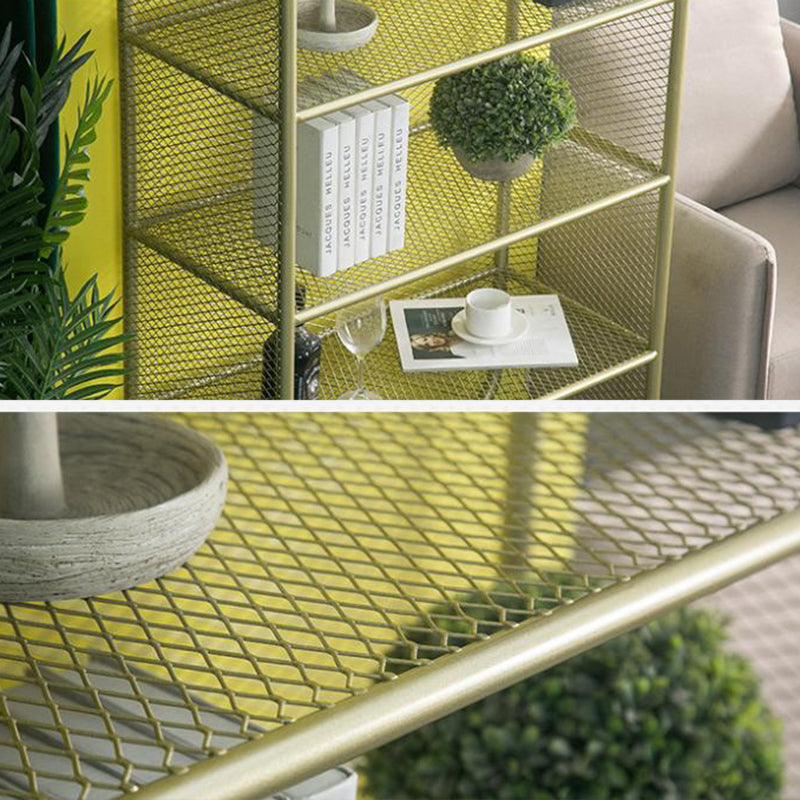 Glam Style Bookshelf Metal Closed Back Shelf Bookcase for Home Use Clearhalo 'Bookcases' 'furn' 'furn_bookcases' 'Furniture' 'furniture_bookcases' 'Office Furniture' 5087259