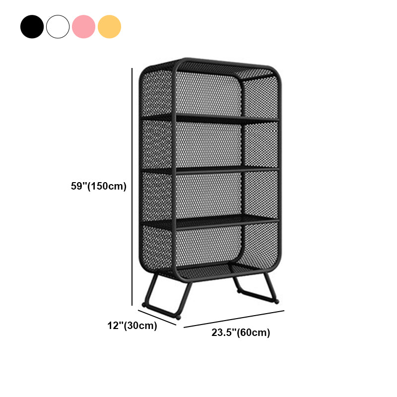 Glam Style Bookshelf Metal Closed Back Shelf Bookcase for Home Use Clearhalo 'Bookcases' 'furn' 'furn_bookcases' 'Furniture' 'furniture_bookcases' 'Office Furniture' 5087265