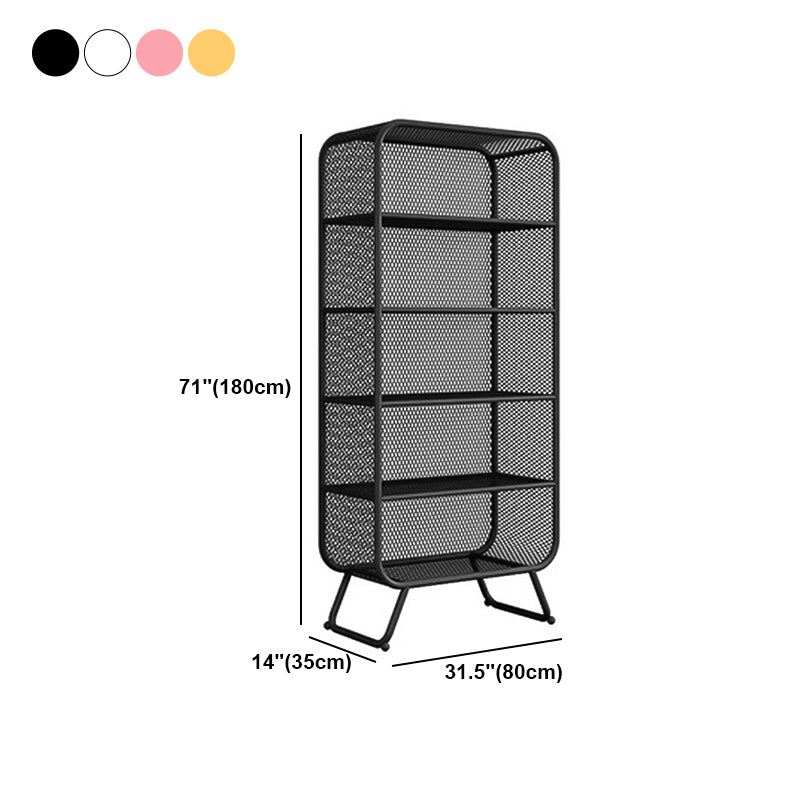 Glam Style Bookshelf Metal Closed Back Shelf Bookcase for Home Use Clearhalo 'Bookcases' 'furn' 'furn_bookcases' 'Furniture' 'furniture_bookcases' 'Office Furniture' 5087267