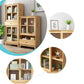 Natural Scandinavian Standard Bookcase Pine Wood Bookcase with Door Clearhalo 'Bookcases' 'furn' 'furn_bookcases' 'Furniture' 'furniture_bookcases' 'Office Furniture' 5087275
