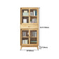 Natural Scandinavian Standard Bookcase Pine Wood Bookcase with Door Clearhalo 'Bookcases' 'furn' 'furn_bookcases' 'Furniture' 'furniture_bookcases' 'Office Furniture' 5087282