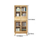 Natural Scandinavian Standard Bookcase Pine Wood Bookcase with Door Clearhalo 'Bookcases' 'furn' 'furn_bookcases' 'Furniture' 'furniture_bookcases' 'Office Furniture' 5087284