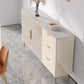 3-Drawer Engineered Wood Sideboard Glam Credenza with Stone Countertop for Living Room Clearhalo 'buffet_sideboard' 'Buffets & Sideboards' 'furn' 'furn_buffet_sideboard' 'Furniture' 'furniture_buffet_sideboard' 'Kitchen & Dining Furniture' 5087285