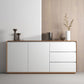 3-Drawer Engineered Wood Sideboard Modern Credenza with Stone Countertop for Living Room Clearhalo 'buffet_sideboard' 'Buffets & Sideboards' 'furn' 'furn_buffet_sideboard' 'Furniture' 'furniture_buffet_sideboard' 'Kitchen & Dining Furniture' 5087312