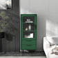 20-inch Length Minimalism Cupboard 2 Drawer and 1 Door Sideboard for Living Room 20"L x 12"W x 49"H Green Clearhalo 'buffet_sideboard' 'Buffets & Sideboards' 'furn' 'furn_buffet_sideboard' 'Furniture' 'furniture_buffet_sideboard' 'Kitchen & Dining Furniture' 5087381