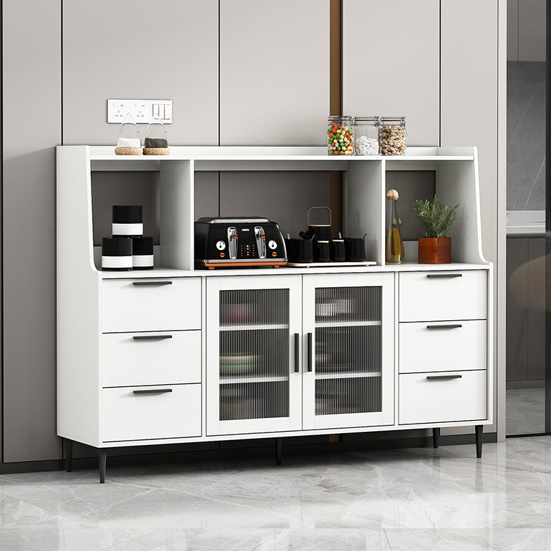 Contemporary Wood Sideboard 50-inch Height Cupboard for Living Room Clearhalo 'buffet_sideboard' 'Buffets & Sideboards' 'furn' 'furn_buffet_sideboard' 'Furniture' 'furniture_buffet_sideboard' 'Kitchen & Dining Furniture' 5087412