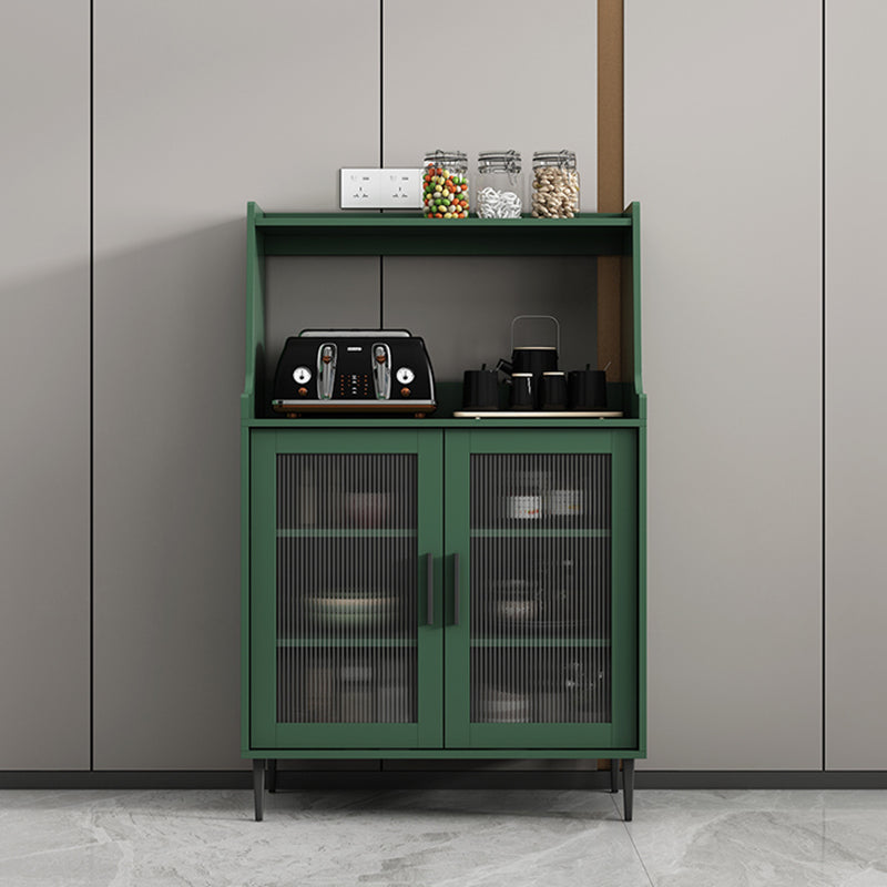 Contemporary Wood Sideboard 50-inch Height Cupboard for Living Room 31"L x 16"W x 49"H Green Clearhalo 'buffet_sideboard' 'Buffets & Sideboards' 'furn' 'furn_buffet_sideboard' 'Furniture' 'furniture_buffet_sideboard' 'Kitchen & Dining Furniture' 5087418