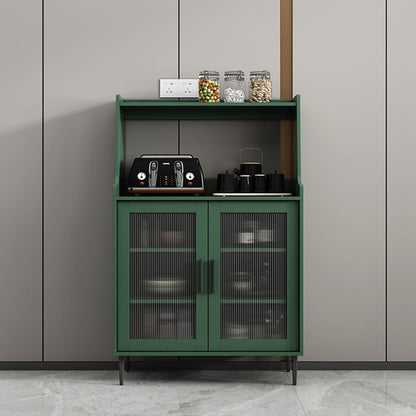Contemporary Wood Sideboard 50-inch Height Cupboard for Living Room 31"L x 16"W x 49"H Green Clearhalo 'buffet_sideboard' 'Buffets & Sideboards' 'furn' 'furn_buffet_sideboard' 'Furniture' 'furniture_buffet_sideboard' 'Kitchen & Dining Furniture' 5087418