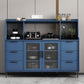 Contemporary Wood Sideboard 50-inch Height Cupboard for Living Room 62"L x 16"W x 49"H Blue Clearhalo 'buffet_sideboard' 'Buffets & Sideboards' 'furn' 'furn_buffet_sideboard' 'Furniture' 'furniture_buffet_sideboard' 'Kitchen & Dining Furniture' 5087428
