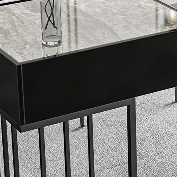 Curved Work Table Home Office Modern Sintered Stone Writing Desk Clearhalo 'furn' 'furn_office_desk' 'Furniture' 'furniture_office_desk' 'Office Desks' 'Office Furniture' 'office_desk' 5087541