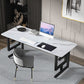 Rectangular Home Office Writing Desk Industrial Style Sled Office Desk Black White Clearhalo 'furn' 'furn_office_desk' 'Furniture' 'furniture_office_desk' 'Office Desks' 'Office Furniture' 'office_desk' 5087591