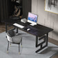 Rectangular Home Office Writing Desk Industrial Style Sled Office Desk Black Clearhalo 'furn' 'furn_office_desk' 'Furniture' 'furniture_office_desk' 'Office Desks' 'Office Furniture' 'office_desk' 5087592