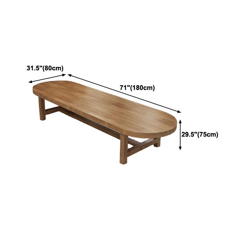 Contemporary Office Writing Desk Solid Wood Oval Writing Desk Clearhalo 'furn' 'furn_office_desk' 'Furniture' 'furniture_office_desk' 'Office Desks' 'Office Furniture' 'office_desk' 5087663