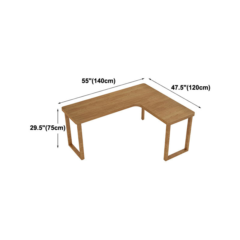 Natural L-Shape Contemporary Writing Desk Pine Wood H-Shape Desk Clearhalo 'furn' 'furn_office_desk' 'Furniture' 'furniture_office_desk' 'Office Desks' 'Office Furniture' 'office_desk' 5087672