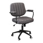 Faux Leather Task Chair Modern Adjustable Tilt Mechanism Office Chair Black Clearhalo 'furn' 'furn_office_chair' 'Furniture' 'furniture_office_chair' 'Office Chairs' 'Office Furniture' 'office_chair' 5087693
