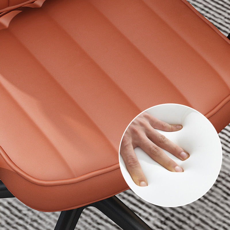 Faux Leather Task Chair Modern Adjustable Tilt Mechanism Office Chair Clearhalo 'furn' 'furn_office_chair' 'Furniture' 'furniture_office_chair' 'Office Chairs' 'Office Furniture' 'office_chair' 5087701