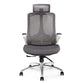 Modern Black and White Chair Home Office Chair with Metal Base Clearhalo 'furn' 'furn_office_chair' 'Furniture' 'furniture_office_chair' 'Office Chairs' 'Office Furniture' 'office_chair' 5087711