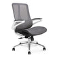 Modern Black and White Chair Home Office Chair with Metal Base White Without Headrest Clearhalo 'furn' 'furn_office_chair' 'Furniture' 'furniture_office_chair' 'Office Chairs' 'Office Furniture' 'office_chair' 5087712