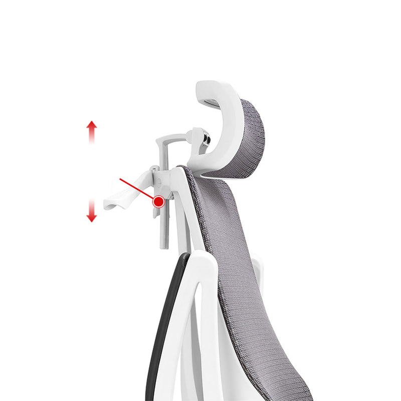 Modern Black and White Chair Home Office Chair with Metal Base Clearhalo 'furn' 'furn_office_chair' 'Furniture' 'furniture_office_chair' 'Office Chairs' 'Office Furniture' 'office_chair' 5087715