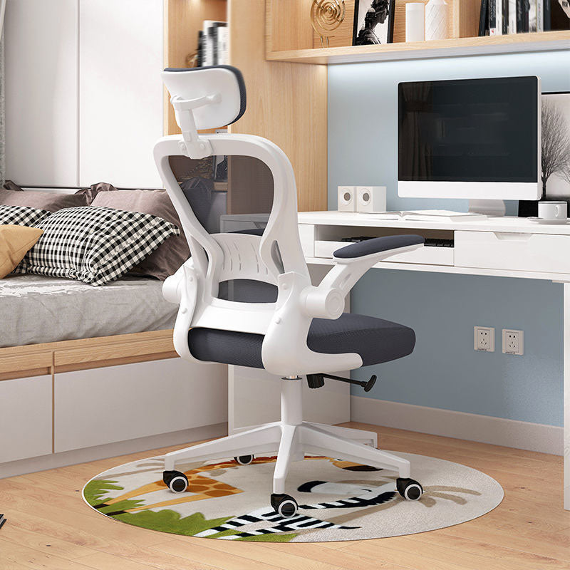 Middle/High Back Office Chair Flip-Up Armrest Adjustable Office Chair Clearhalo 'furn' 'furn_office_chair' 'Furniture' 'furniture_office_chair' 'Office Chairs' 'Office Furniture' 'office_chair' 5087722