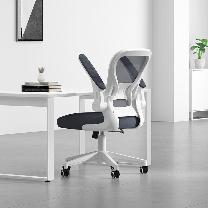 Middle/High Back Office Chair Flip-Up Armrest Adjustable Office Chair Clearhalo 'furn' 'furn_office_chair' 'Furniture' 'furniture_office_chair' 'Office Chairs' 'Office Furniture' 'office_chair' 5087728