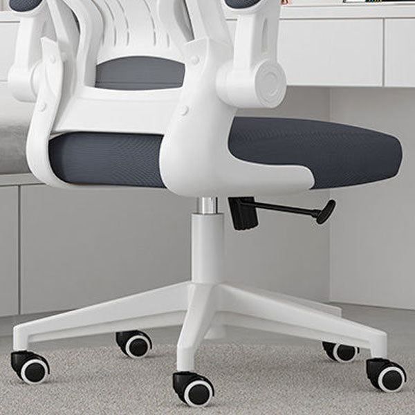 Middle/High Back Office Chair Flip-Up Armrest Adjustable Office Chair Clearhalo 'furn' 'furn_office_chair' 'Furniture' 'furniture_office_chair' 'Office Chairs' 'Office Furniture' 'office_chair' 5087735