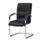 Chrome Metal Base Contemporary Style Task Chair Leather Office Chair Clearhalo 'furn' 'furn_office_chair' 'Furniture' 'furniture_office_chair' 'Office Chairs' 'Office Furniture' 'office_chair' 5087781