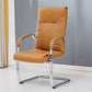 Chrome Metal Base Contemporary Style Task Chair Leather Office Chair Orange 1 Piece High-Back (Over 22 in.) Clearhalo 'furn' 'furn_office_chair' 'Furniture' 'furniture_office_chair' 'Office Chairs' 'Office Furniture' 'office_chair' 5087785